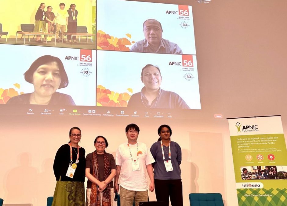 APNIC Foundation featured SOI Asia and AI³ during the APNIC 56 in Kyoto